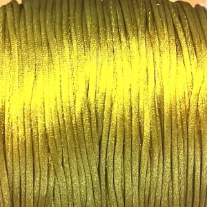 Satintråd/Rattail 1,4 mm. Olive Green.