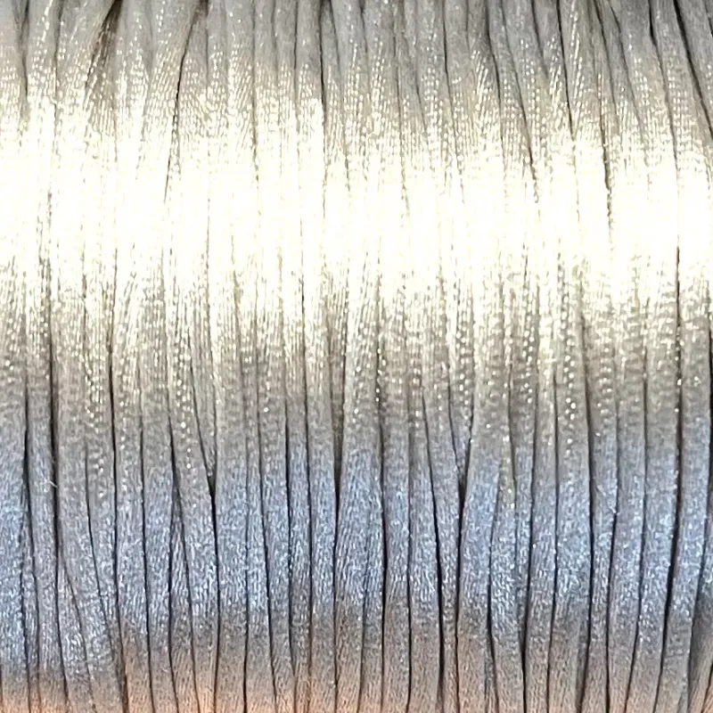 Satin/Rattail, Silver. 1.4 mm