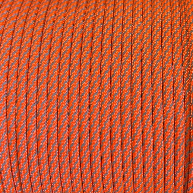 Paracord S-R Neon Orange Spiral.