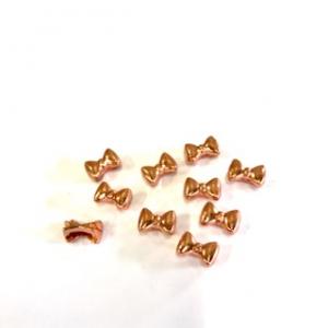 Slider bow tie, rosé gold, 10 pcs