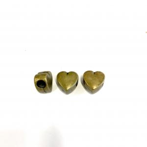 3-pack Metallpärla Hjärta