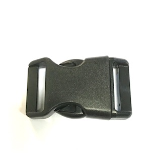 Snap lock, 25 mm, black