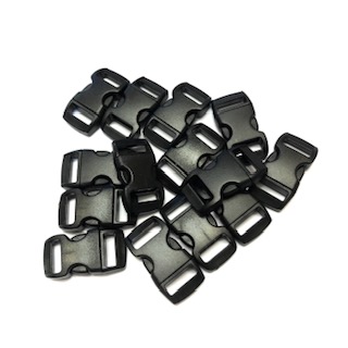 Snap lock, 10 mm. Black