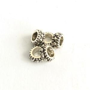 Metall pärlor 5-pack Antique silver.