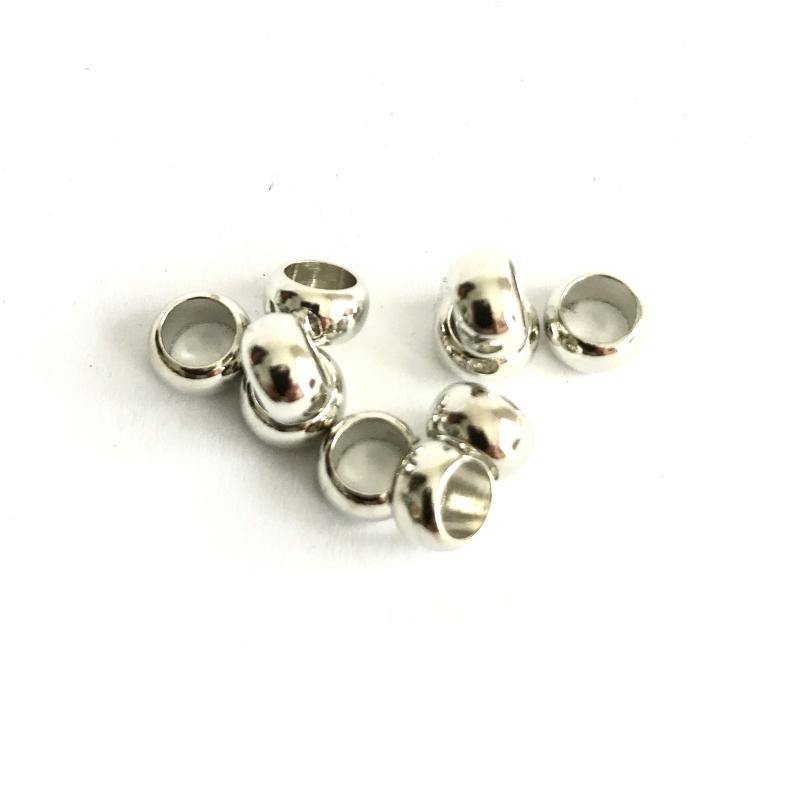Rondelle metal beads 10-pack.