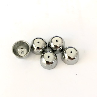1 pkg. End caps, 10 mm, silver (5 pcs)