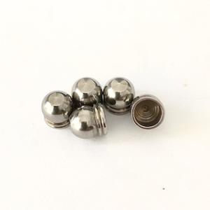 1 pkg. End caps, 6 mm, antique silver (5 pcs)