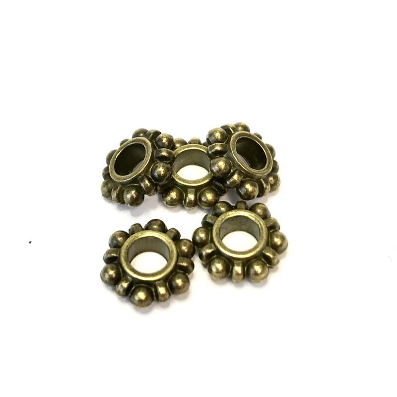 Spacer bead Antique Bronze 5pcs