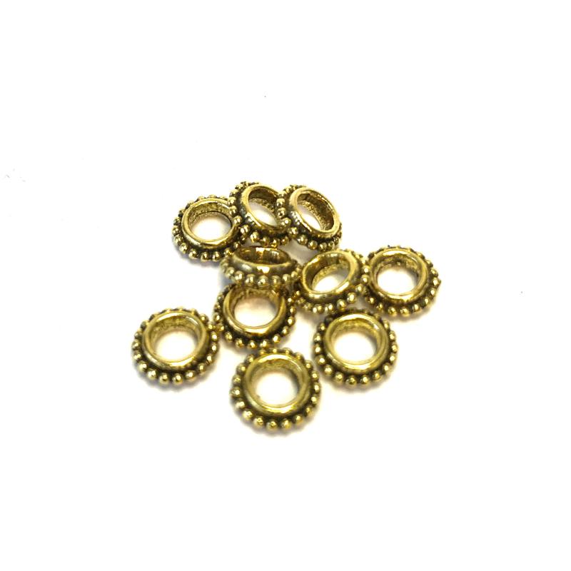 Spacer bead Antique Gold 10-pack