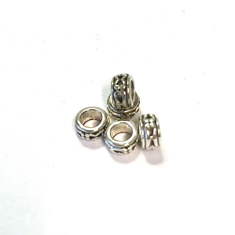 Spacer bead Antique Silver 5pcs