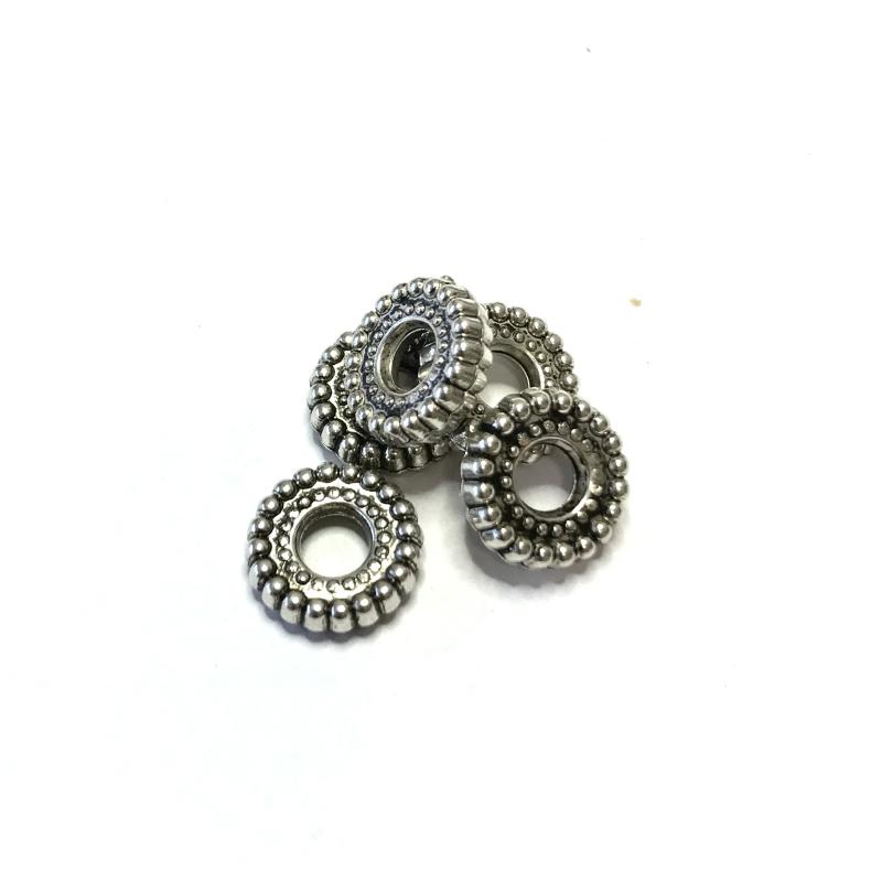 CCB beads 5pcs Antique Silver