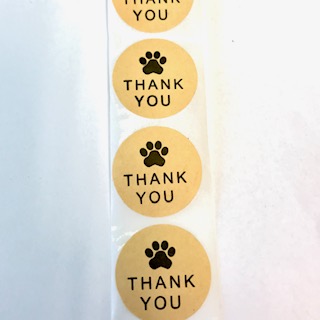 Stickers, Klistermärke Thank You