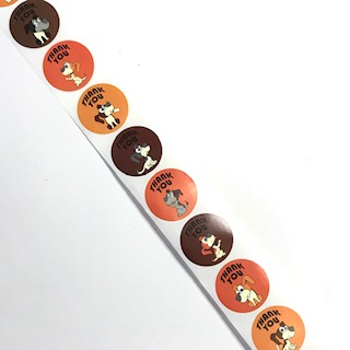 1 pc. Roll with 500 stickers
