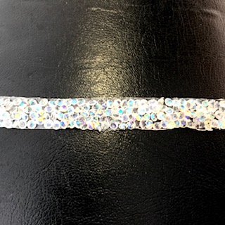 50 cm. Rhinestone ribbon, 10 mm, press-on