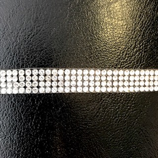 50 cm. Rhinestone ribbon, 10 mm, press-on