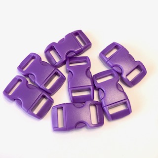 Snap lock, 10 mm. Orchid purple