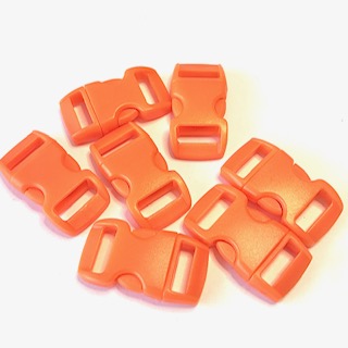 Snap lock, 10 mm. Strong Orange