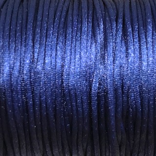 Satintråd/Rattail 1,4 mm. Midnight Blue.