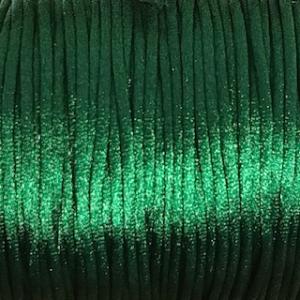 Satintråd/Rattail 1,4 mm. Dark Green.