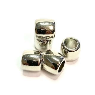 CCB beads, 10,5x11,5 mm. silver color.5 pcs.