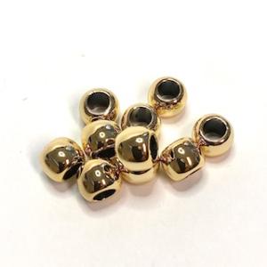 CCB beads, 6x8 mm. Golden, color. 10 pcs.