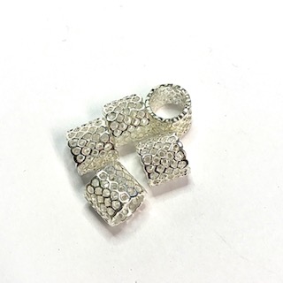 Metal Filigree tubes,Platina 5 pcs