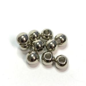 CCB beads, 8x10 mm. silver color.10 pcs.