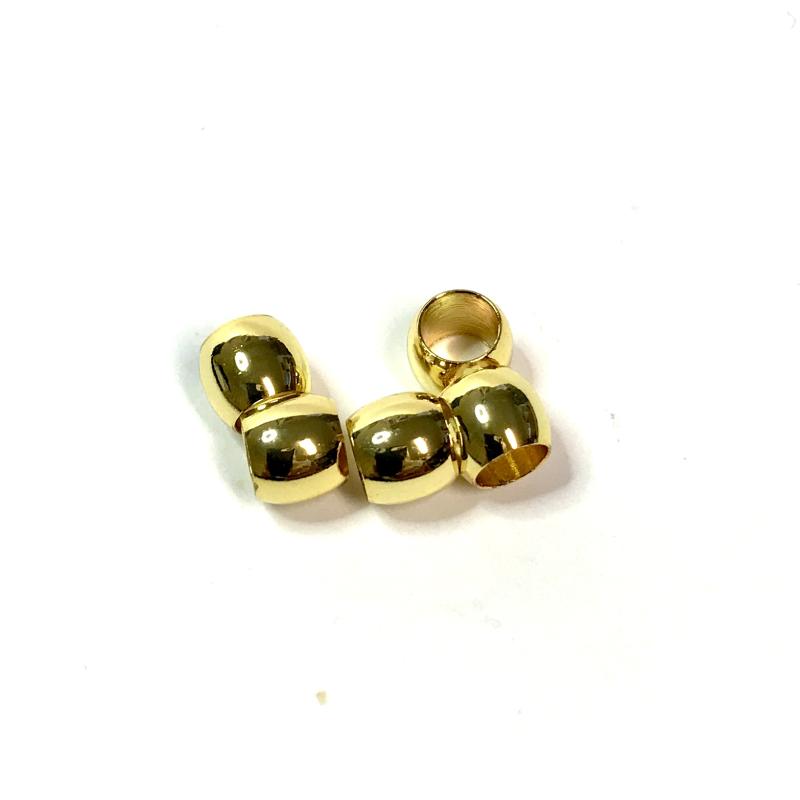 Metal Spacer bead, 5 pcs  Gold