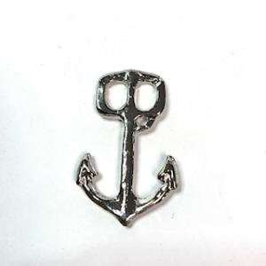 Anchor buckle silver color. 35 mm.