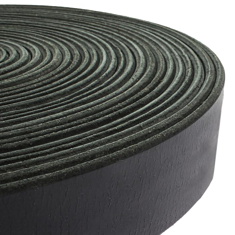 Europeisk Läder-rem 40 mm. 140 cm. Black