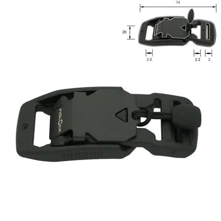 FIDLOCK magnetiskt lås för hundhalsband 18-20 mm.