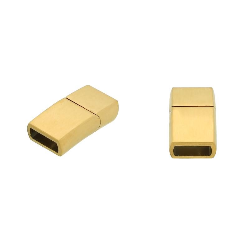 Magnetlås Gold Plated 5x10 mm. Stainless steel Small