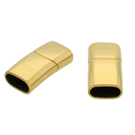 Magnetic clasp Gold plated Stainless steel