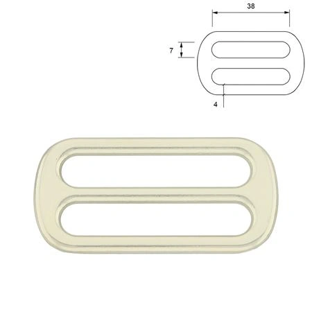 1 pkg. Tri-glides, 38 mm (2pcs)