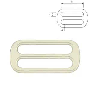 Tri-Glides 38 mm. 2-pack.
