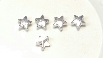 Metallpärlor Star 5-pack.
