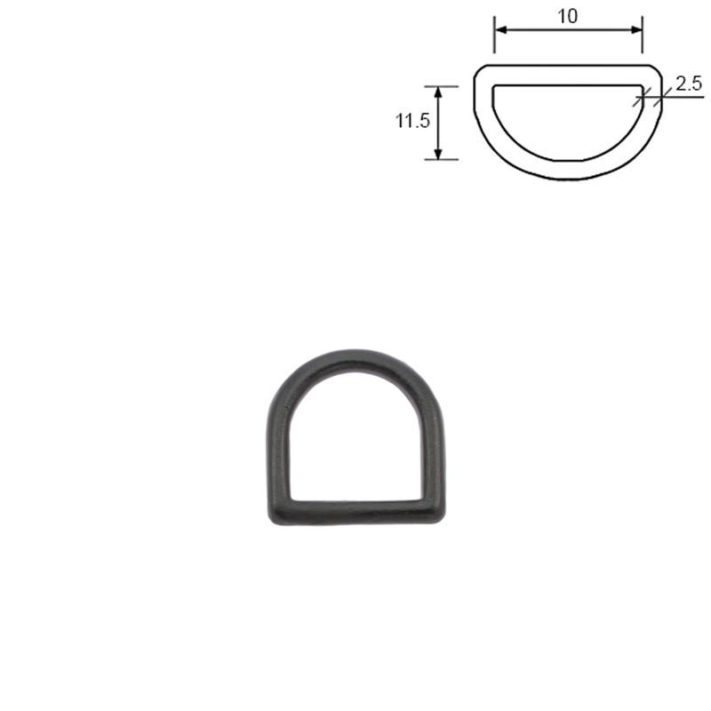D-ring 10 mm. Acetal 10-pack.