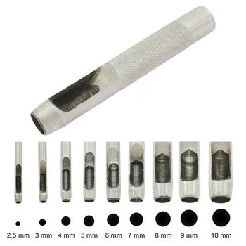 Hålstansar ø 2,5-10 mm. 9 st.