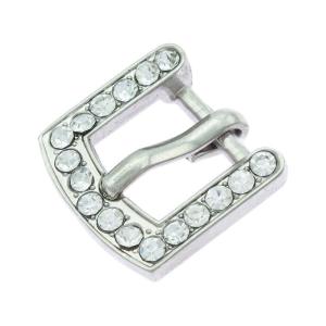 Buckle, 10 mm, rhinestone