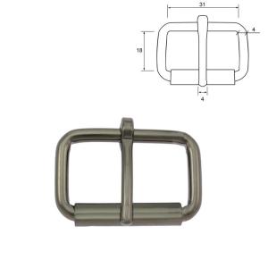 Spänne 31 mm. Gun Metal 2-pack.