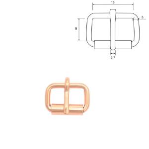 Spänne 16 mm. Rosé 2-pack.