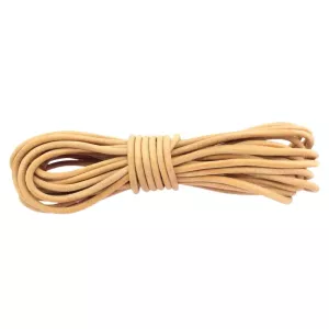 European leather cord  mm. 10 meter. Natural.