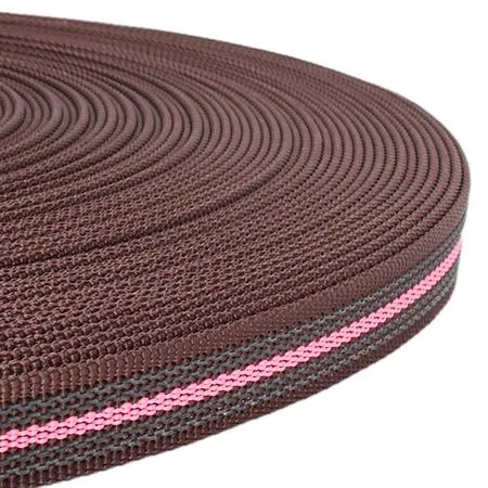 Webbing Brown/Pink Non Slip 20 mm