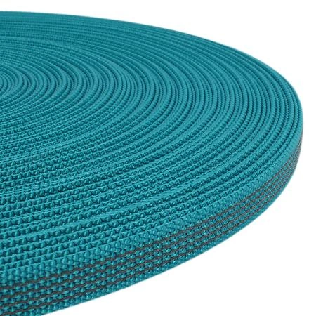 Webbing 15 mm. 1,80 m. Teal/Black Antiglid