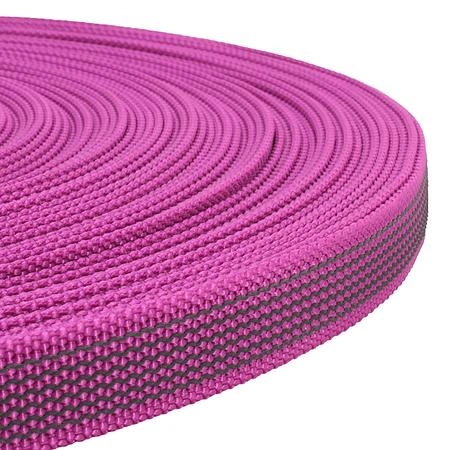 Webbing 20 mm. Cerise/Black Antiglid