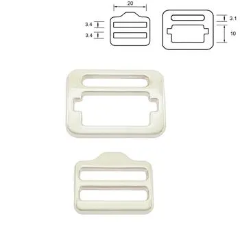 Stringing buckle, 20 mm,