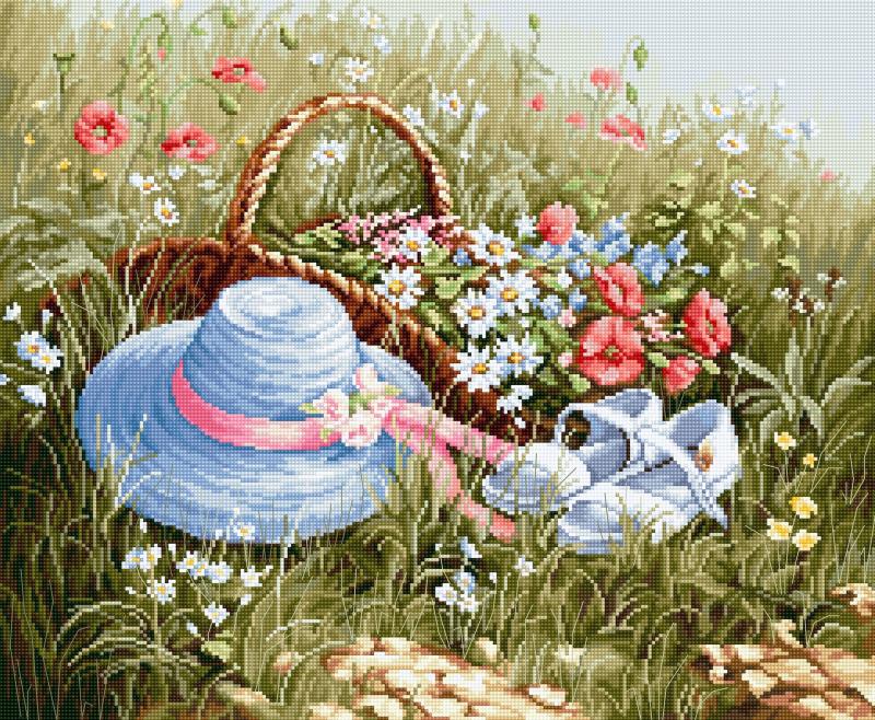 Embroidery kit Summer Meadow 32x38,5 cm