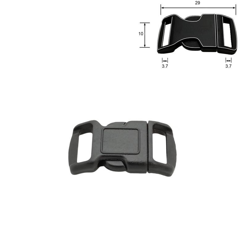 Buckle, 10 mm. special Black