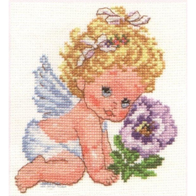 Embroidery Kit ANGEL OF HAPPINESS 12x14 cm.