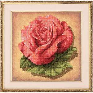 Embroidery kit Pre-Printed  "Rose" 20x20 cm.